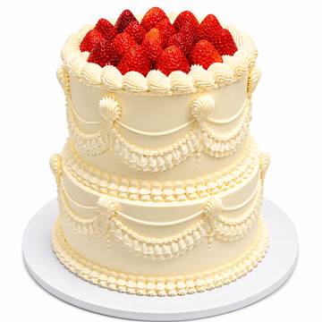 Vintage Strawberry Cake #VS629