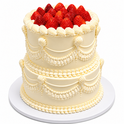 Vintage Strawberry Cake #VS629