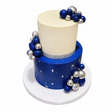 Royal Blue Pearl Cake #RBP0703