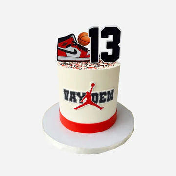 Basket Ball Jordan Themed Cake - #PT14.
