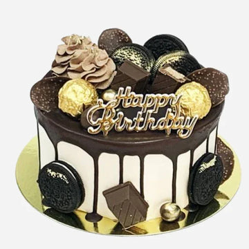 CHOCOLATE BIRTHDAY CAKE 6" - Petit Delights