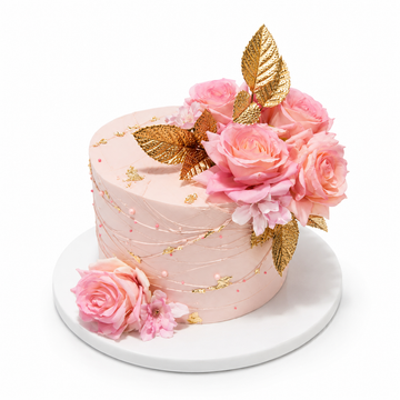 Golden Bloom Cake #GB629