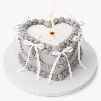 BURNAWAY IMAGE CAKE - Heart