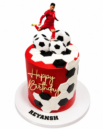 Football Fan Birthday Cake #FF629