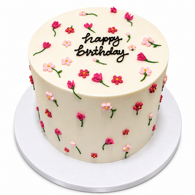 Petite Blossom Birthday Cake #PB0716