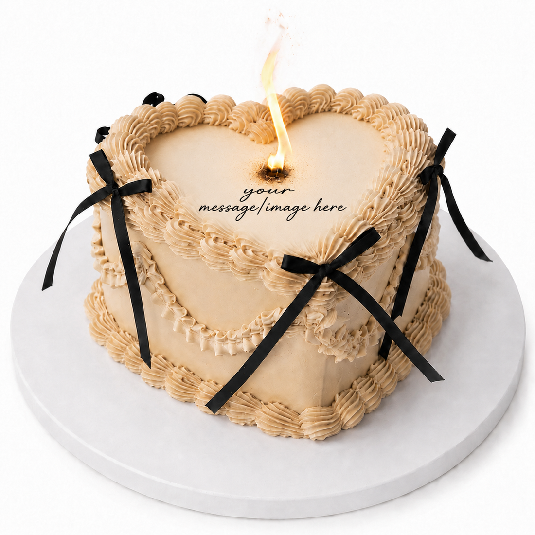 BURNAWAY IMAGE CAKE - Heart