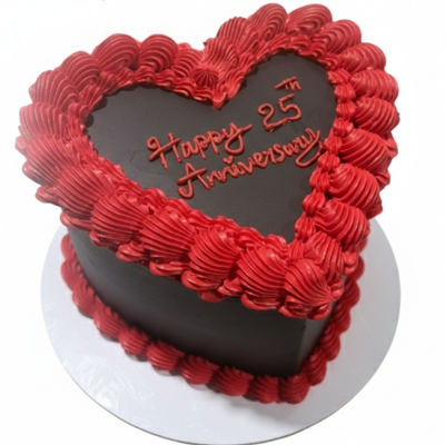 Crimson Heart  Cake