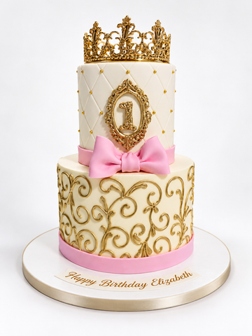 Royal Princess Crown Birthday Cake - #RPCBC1016
