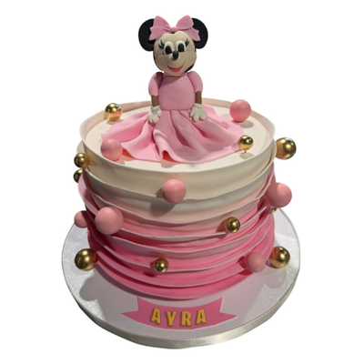 Minnie Mouse Pink Ruffle Cake #PT102