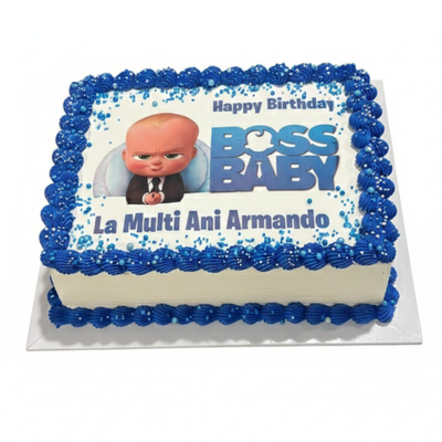 Boss Baby Edible Image Cake - #PT60