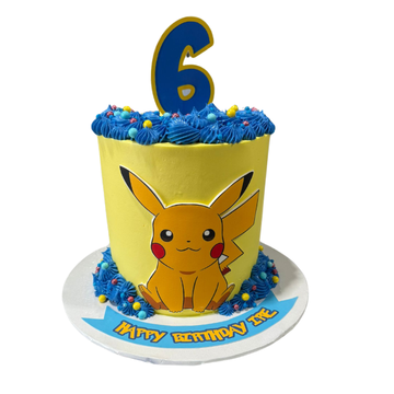 Pikachu Pokemon Cake - #PT30