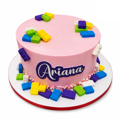 Lego Brick Sprinkle Cake-#PT43