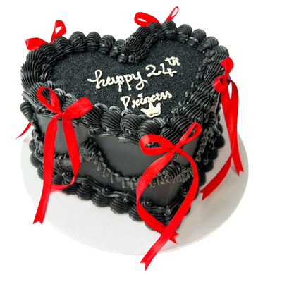 BLACK REBEL HEART VINTAGE CAKE - #PT79