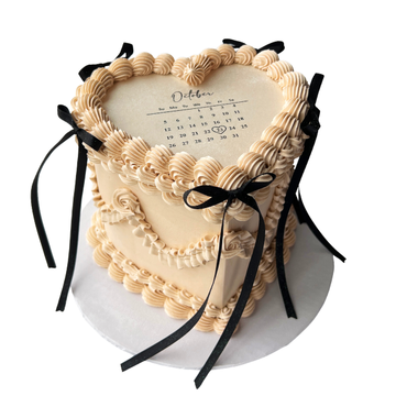 CALENDAR HEART VINTAGE CAKE - #PT82
