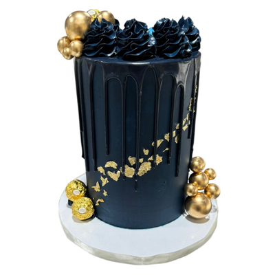 Black Drip Tall Cake- #PT113