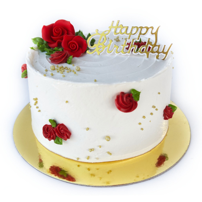 RED ROSE CAKE (Custom)
